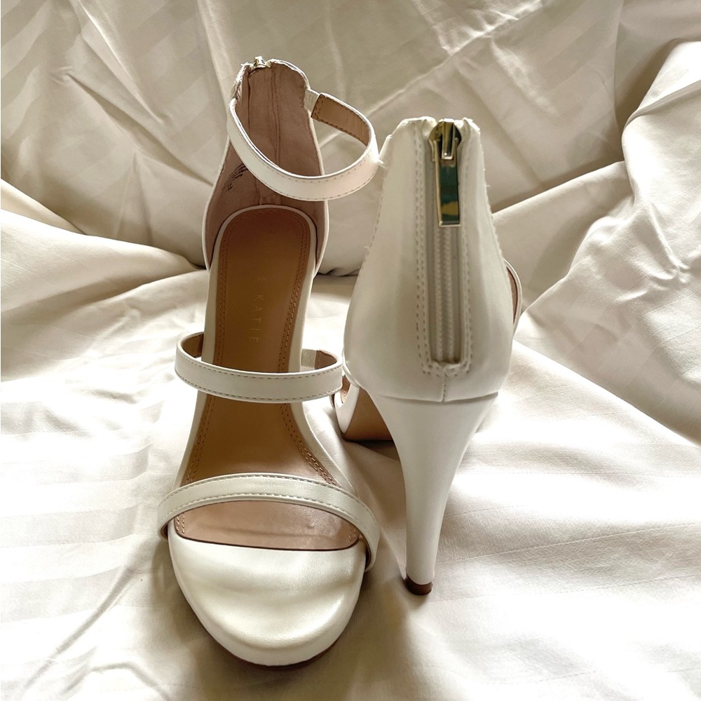 Kelly & Katie Heels (white color)